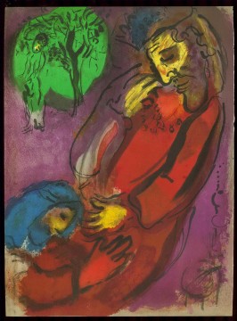 David and Absalom contemporary Marc Chagall Oil Paintings